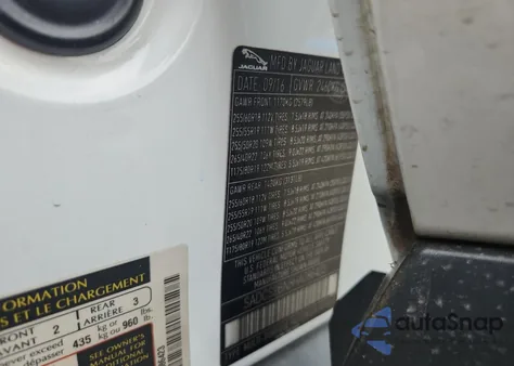 2017 Jaguar F-Pace from USA, damaged, VIN SADCS2BN8HA086423